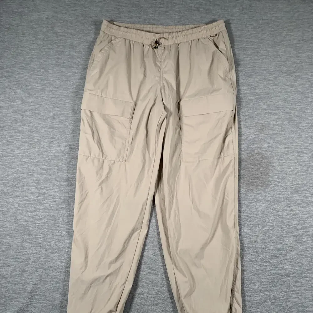 REI Co-op Pants Mens Large Beige Jogger Elastic Waist Cargo Hiking Stretch